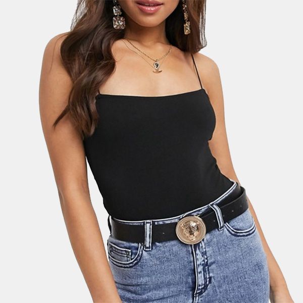 'Body' negro con tirantes tipo espagueti