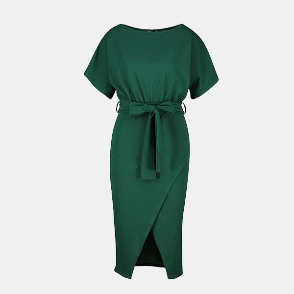 Vestido asimétrico con lazada