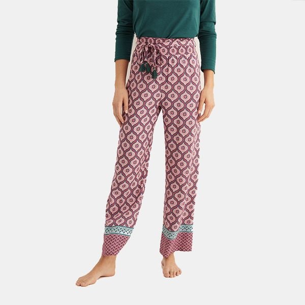 Pantalón ancho estampado