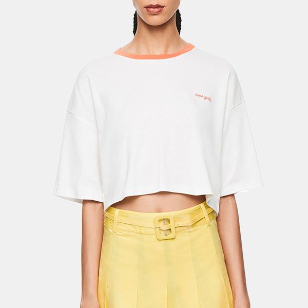 Camiseta corta 'oversize'