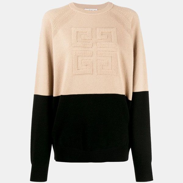 Jersey de punto bicolor con relieve