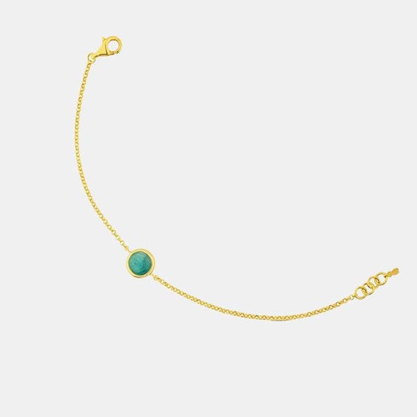 Pulsera con amazonita verde
