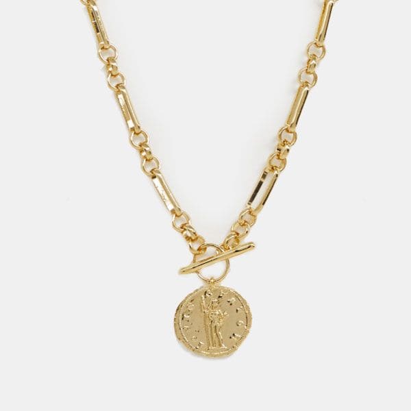 Colgante de cadena con moneda
