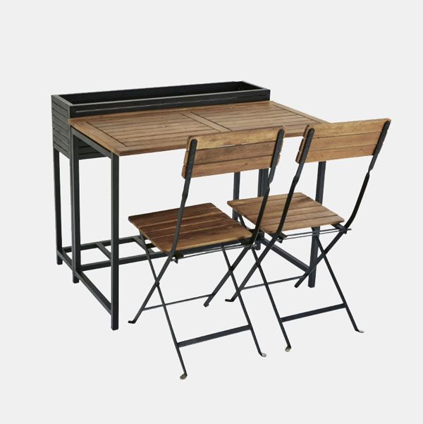 Conjunto de mesa y sillas plegables