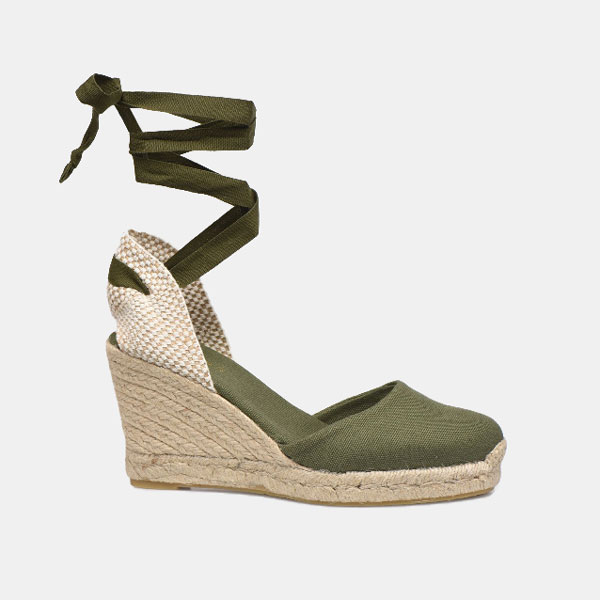 Alpargatas verde militar