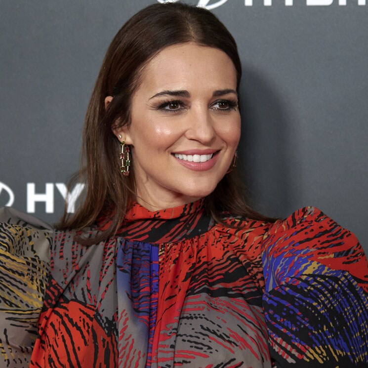 Paula Echevarría con vestido estampado
