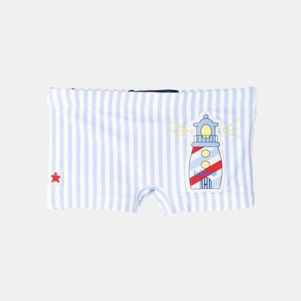 Bañador de bebé con estampado de rayas