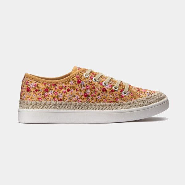 Zapatillas con estampado de flores