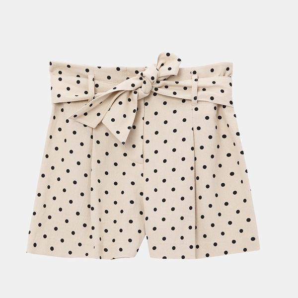 Pantalones cortos con estampado de lunares