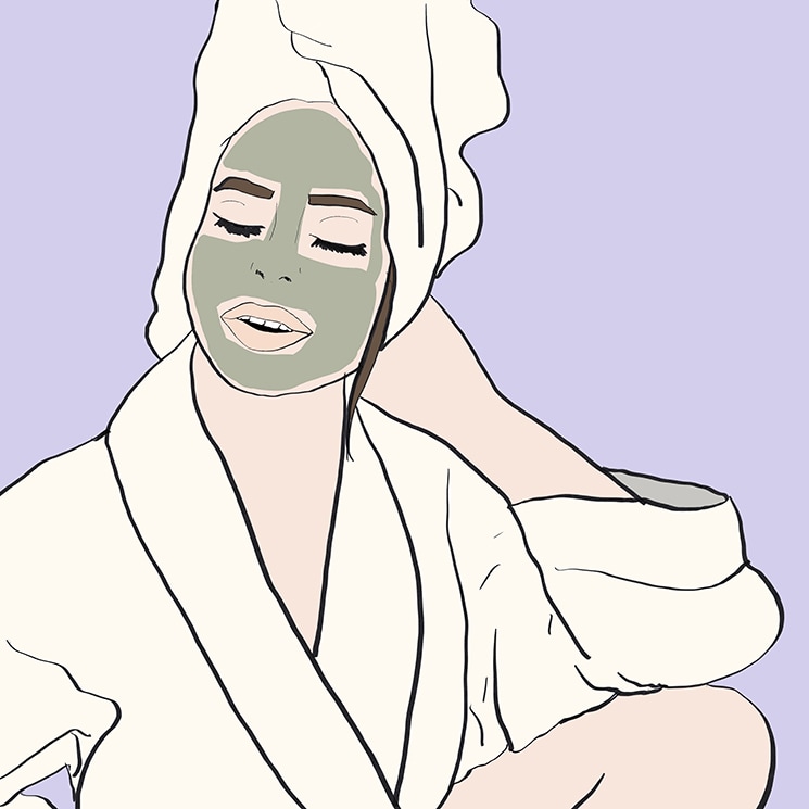 Ilustración mascarilla facial