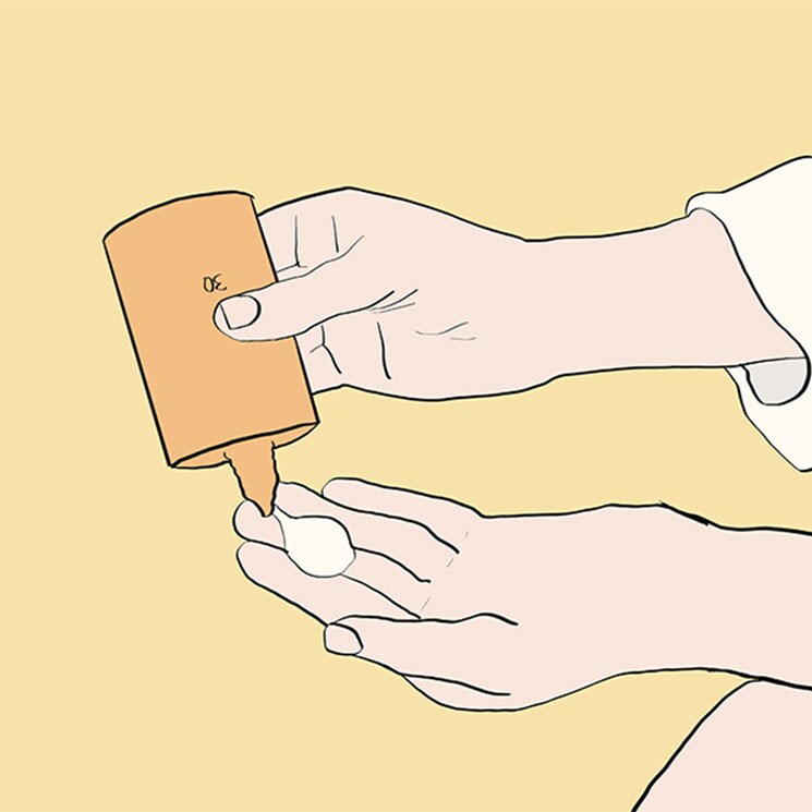 Ilustración crema solar