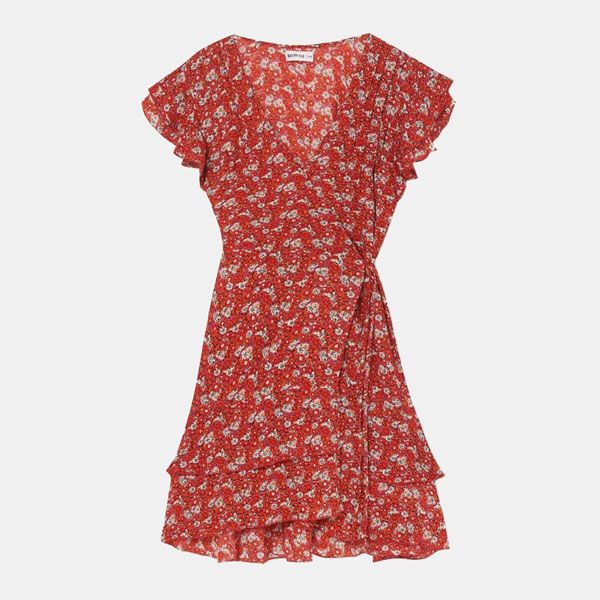 Vestido de flores con volantes