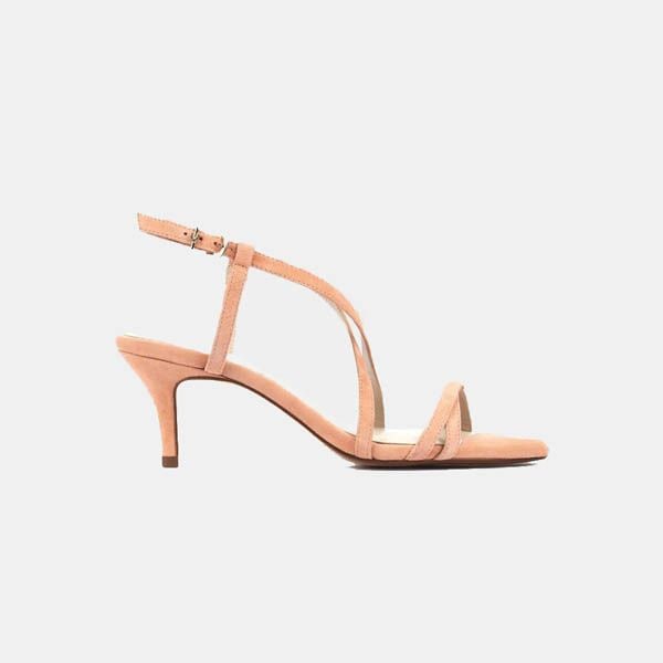 Sandalias 'kitten' con tiras