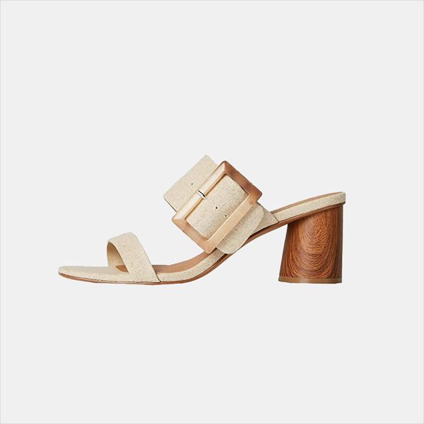 Mules con tacón de madera