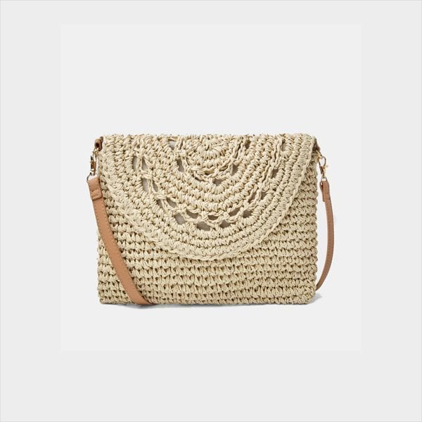 Bolso mini de rafia