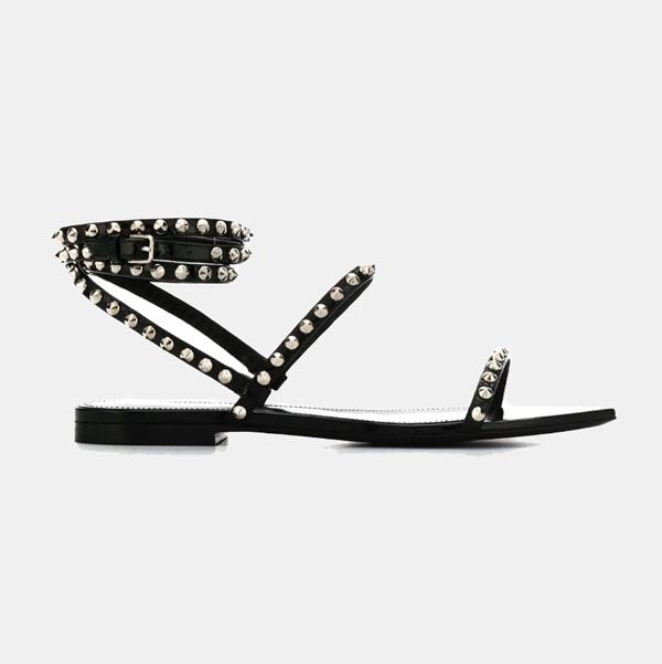 Sandalias planas con apliques