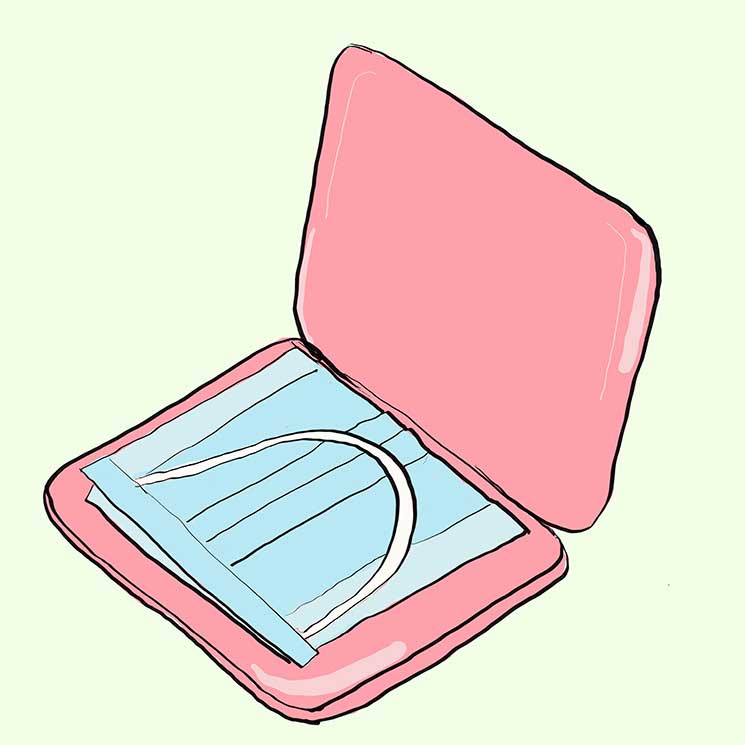 Ilustración portamascarillas