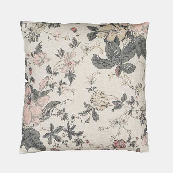 Funda de cojín con estampado de flores