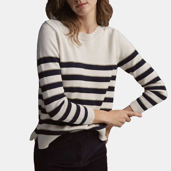 Jersey con rayas marineras