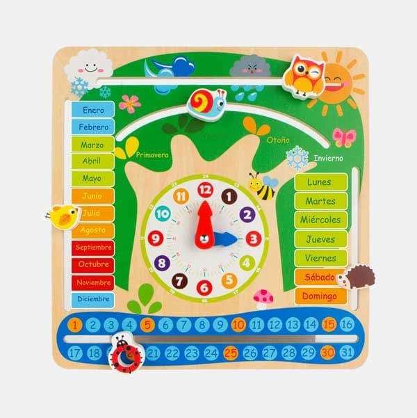 Reloj calendario educativo
