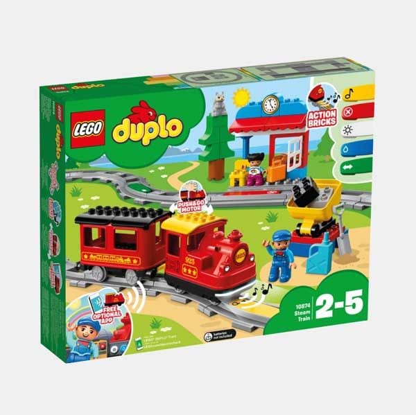 Estación de tren interactiva de Lego