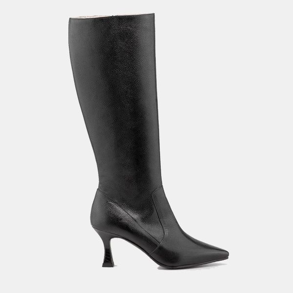 Botas negras tacón geométrico