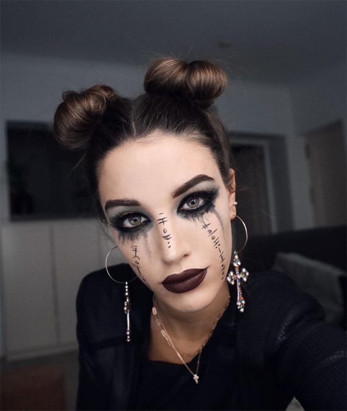  Maquillaje de Halloween  los looks más sencillos y favorecedores