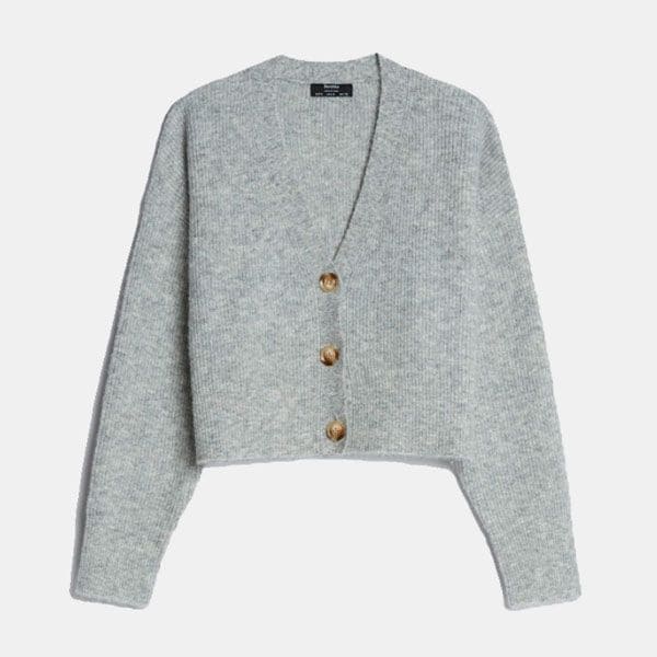Chaqueta de punto en mezcla de lana