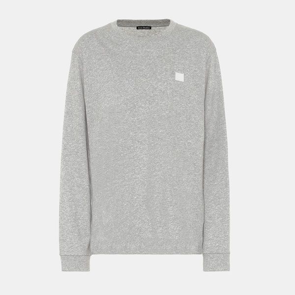 Sudadera gris sin capucha