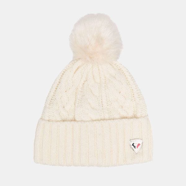 Gorro blanco con pompón