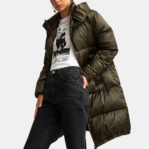 Chaqueta acolchada larga