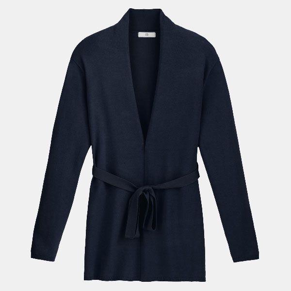 Chaqueta de punto larga