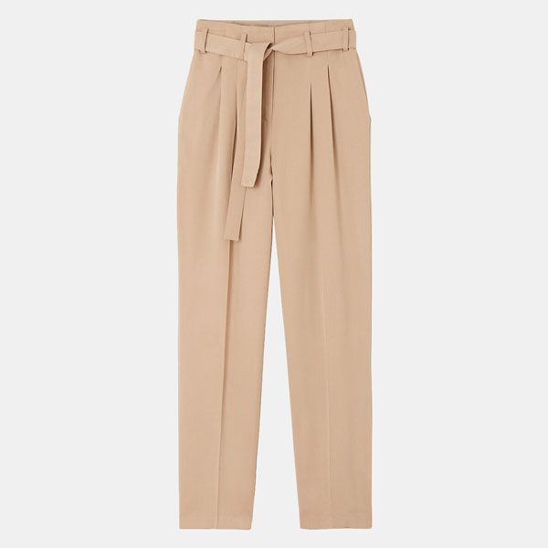 Pantalones fluidos de talle alto