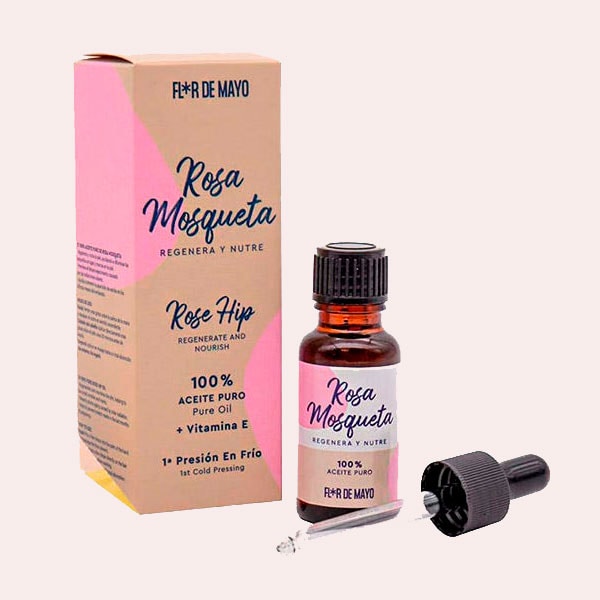 100% Aceite Puro Rosa Mosqueta Flor de Mayo