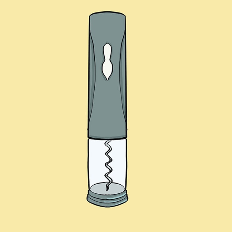 Ilustración sacacorchos eléctricos