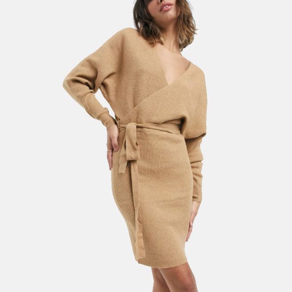 Vestido cruzado en versión 'mini'