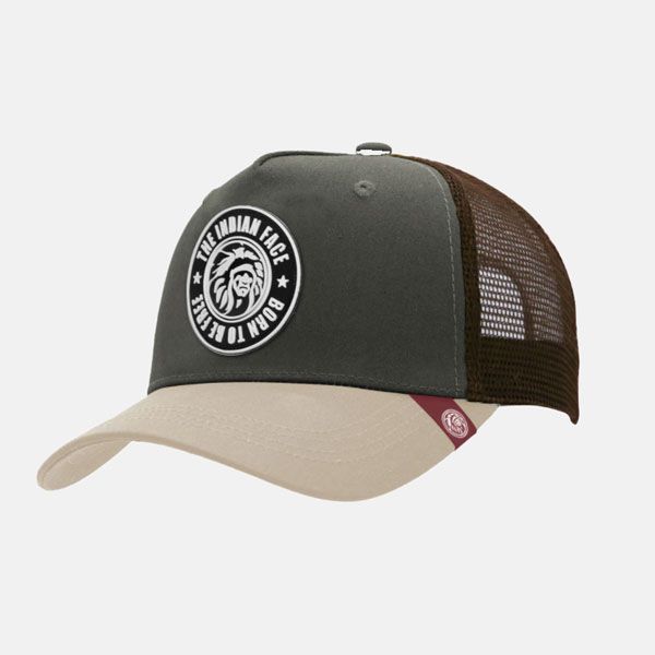 Gorra de malla en tonos tierra