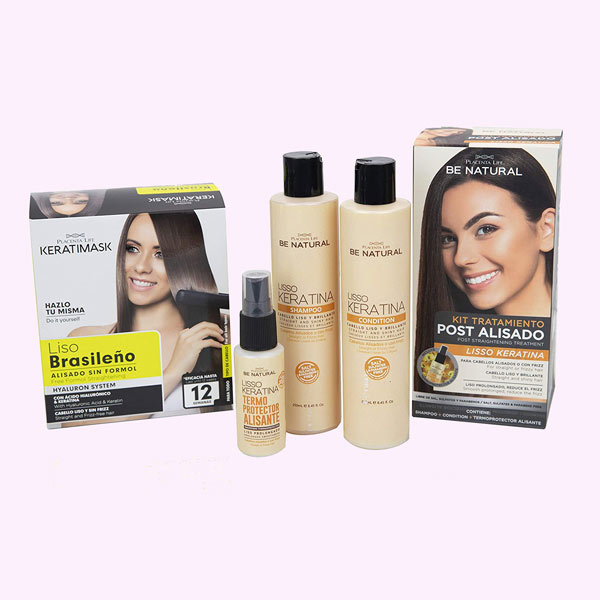 Kit de alisado liso keratina de Be Natural