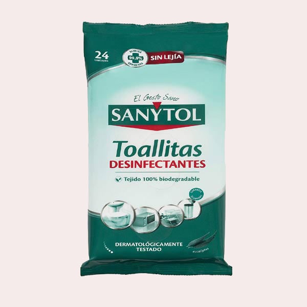 Toallitas desinfectantes multiusos de Sanytol