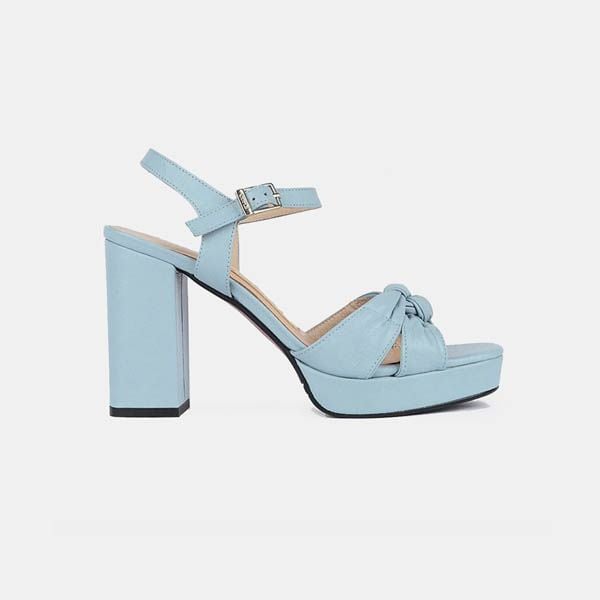 Sandalias azules plataforma 2025