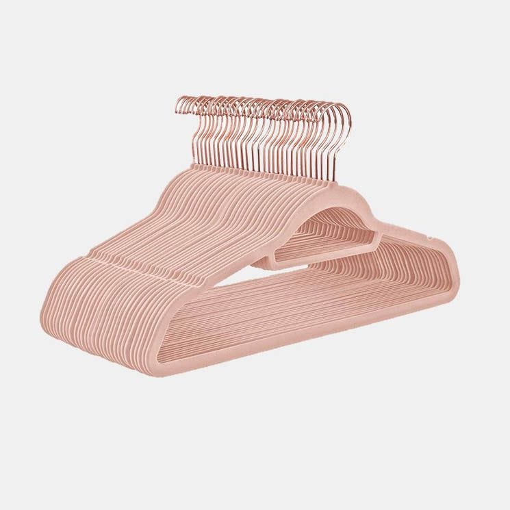 Perches en terciopelo rosa antideslizantes