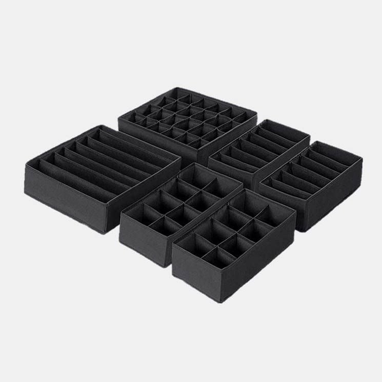 Organizador con compartimentos para la ropa interior