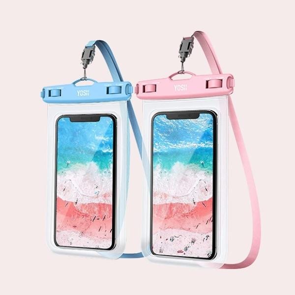 Funda impermeable para teléfono móvil: Paquete de 2 fundas