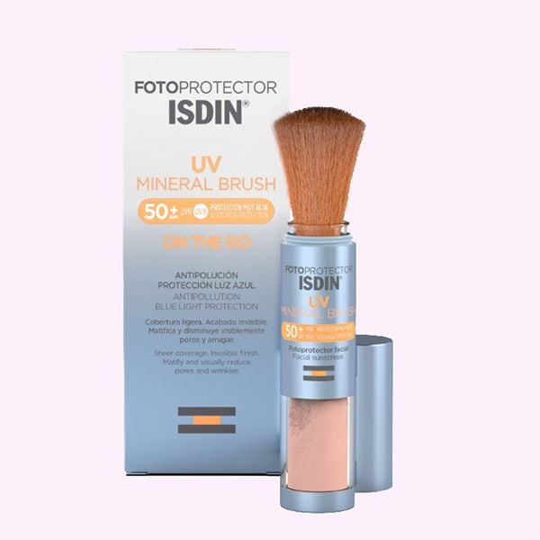 Para una acción matificante: fotoprotector Sunbrush Mineral de Isdin