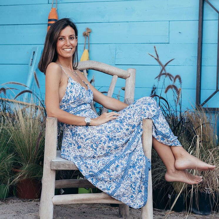 look de Ana Boyer con vestido de verano