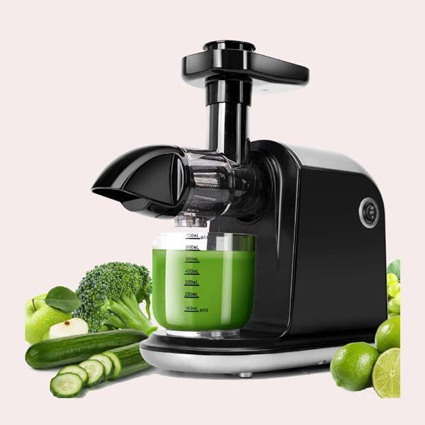 Licuadora Prensado en Frío, Housnat Extractor de Zumos y Verduras con Motor  Silencioso y Función Inversa, Licuadora para Verduras y Frutas Fácil de  Limpiar con un Cepillo Extra, con Recetas : 