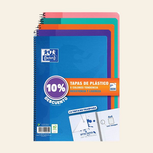 Pack de cuadernos de cuadrícula