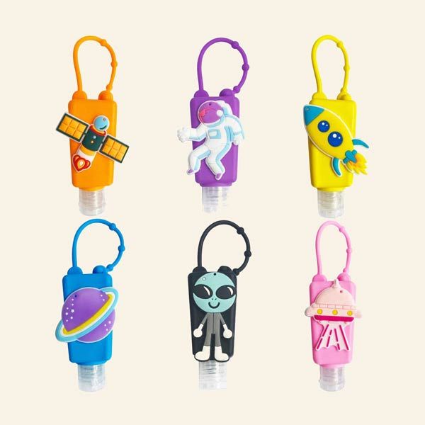 Botellas recargables para el gel con diseños divertidos
