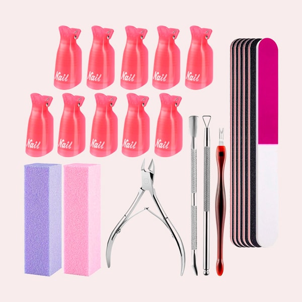 FILY DUAIU Limas de uñas buffer 22 Kit de herramientas de manicura profesional