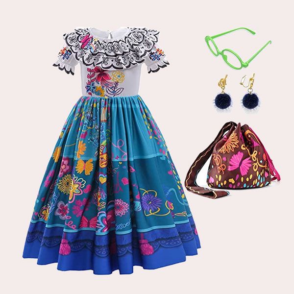 Vestido de Encanto Mirabel disfraz para niñas